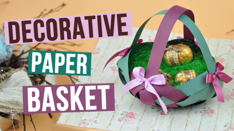  How to Make a Decorative Paper Basket 